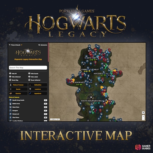 Steam Community :: Guide :: Hogwarts Legacy Interactive World Map